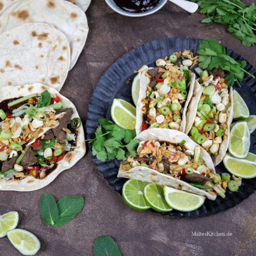 Rezept für selbstgemachtes Wraps mit Rindfleisch
