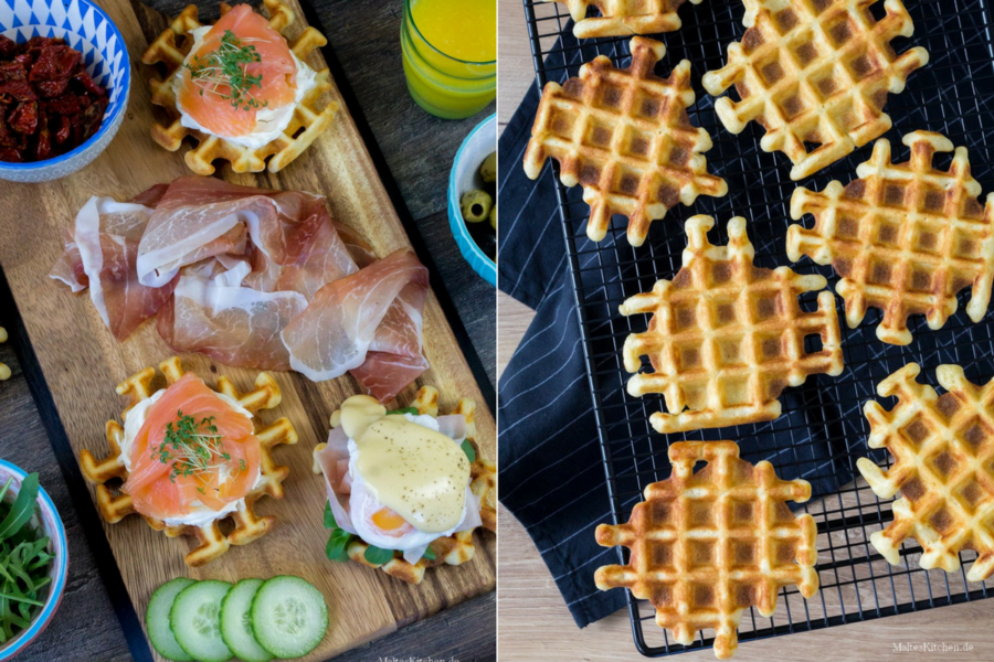 Herzhafte Waffeln zum Brunch