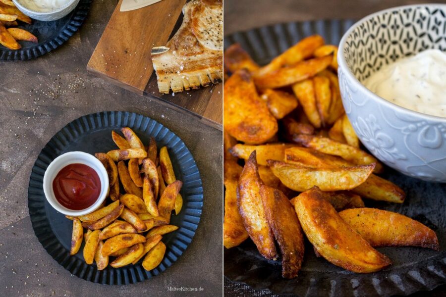 Rezept für Kartoffelecken - Potato wedges