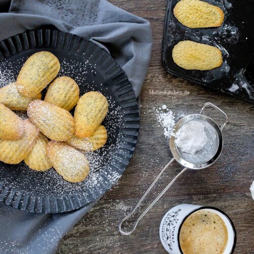 Rezept Madeleines mit Mohn und Zitrone