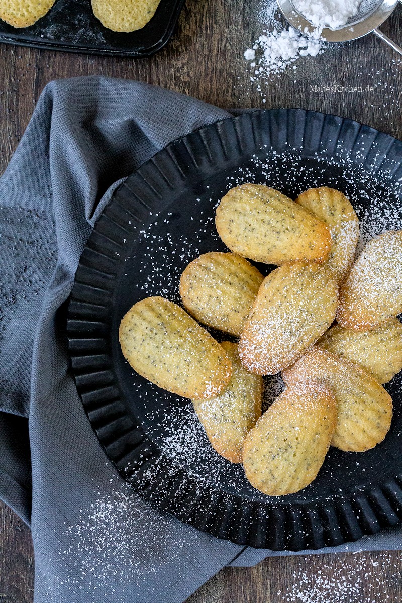 Super softe Madeleines mit Mohn