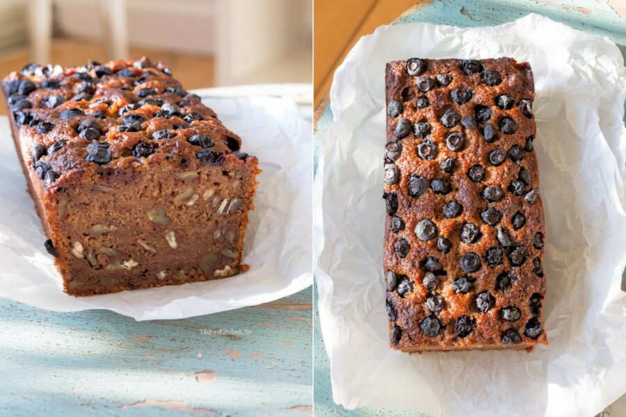 Rezept veganes Bananenbrot mit Pecannüssen