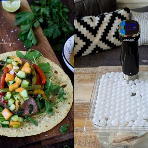 Fajita Rezept mit Rindfleisch, Mango-Salsa