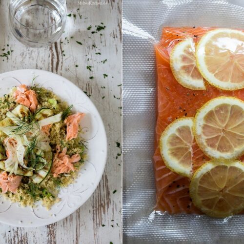 Sous Vide Lachs mit Couscous