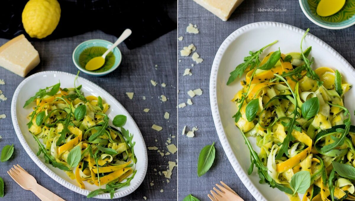 Rezept für einen Zucchinisalat mit Minze