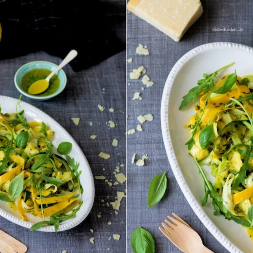 Rezept für einen Zucchinisalat mit Minze
