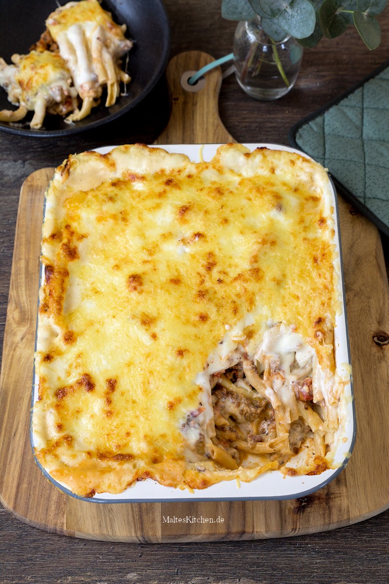 Maccaroni-Auflauf mit Hackfleisch