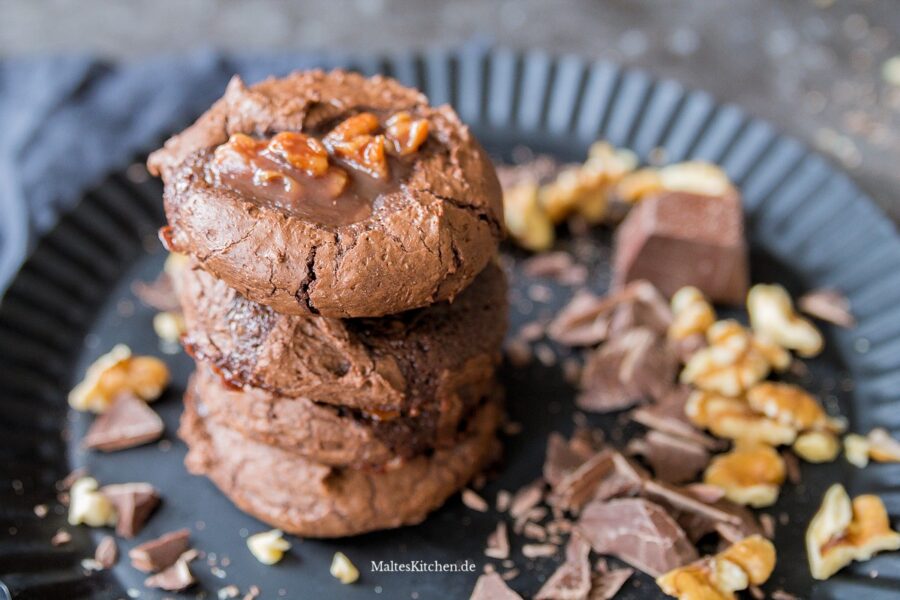 Rezept für Walnuss-Toffee-Schoko-Cookies