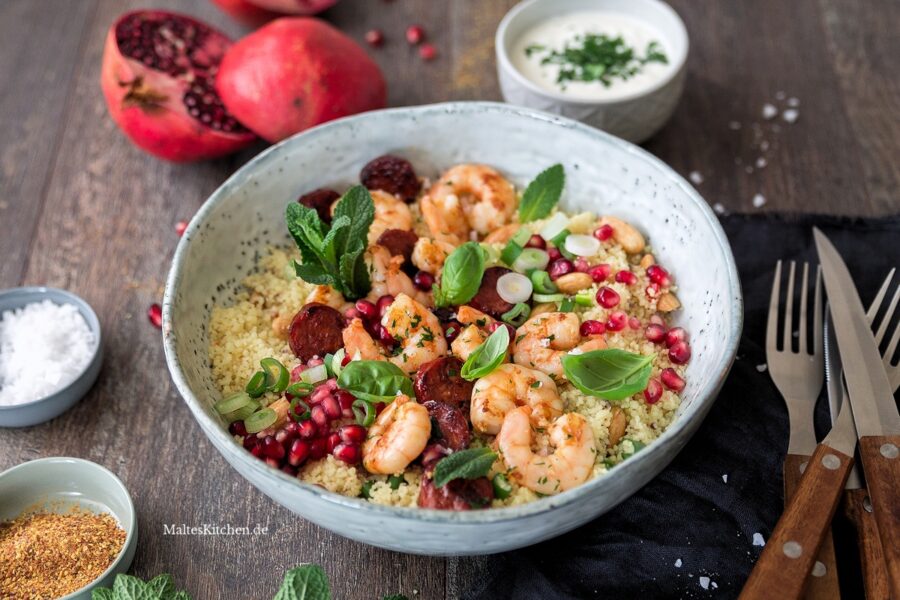 Rezept White Tiger Ganelen mit Chorizo und Couscous