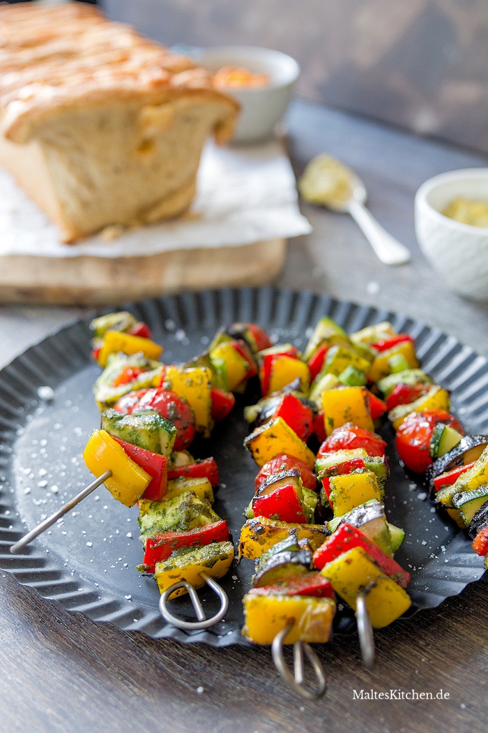 Gemüsespieße vom Grill