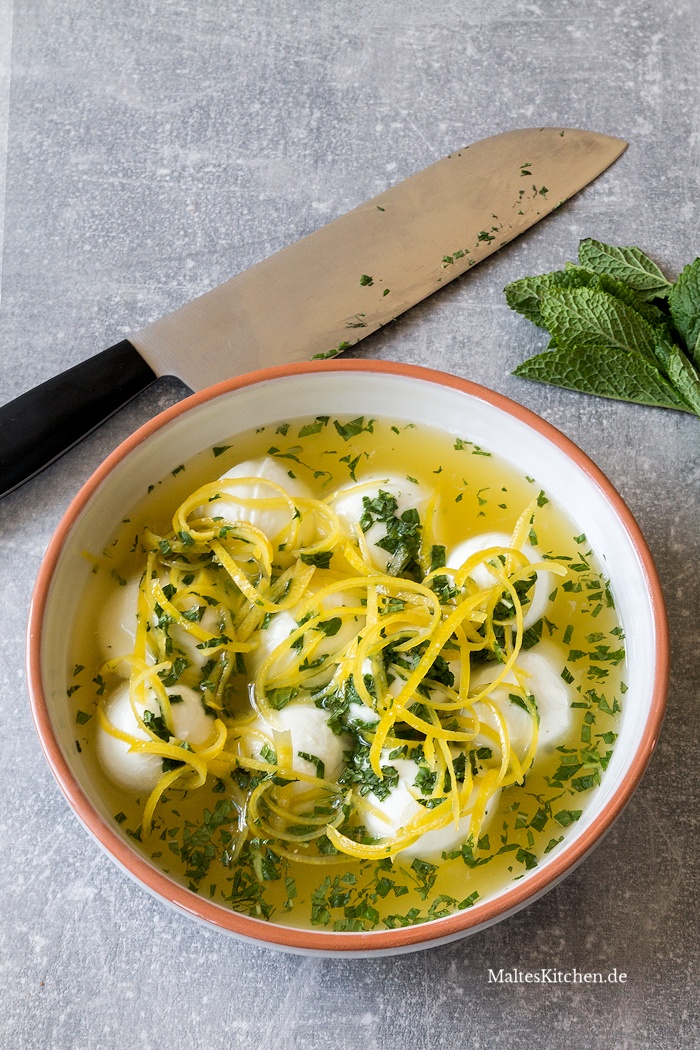 Mozzarella-Zitronen-Marinade