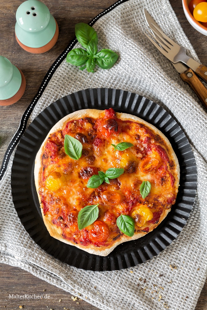 Pizza aus der Klarstein VitAir Heißluftfritteuse