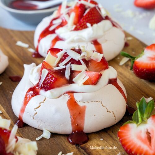 Rezept Pavlova mit Erdbeeren