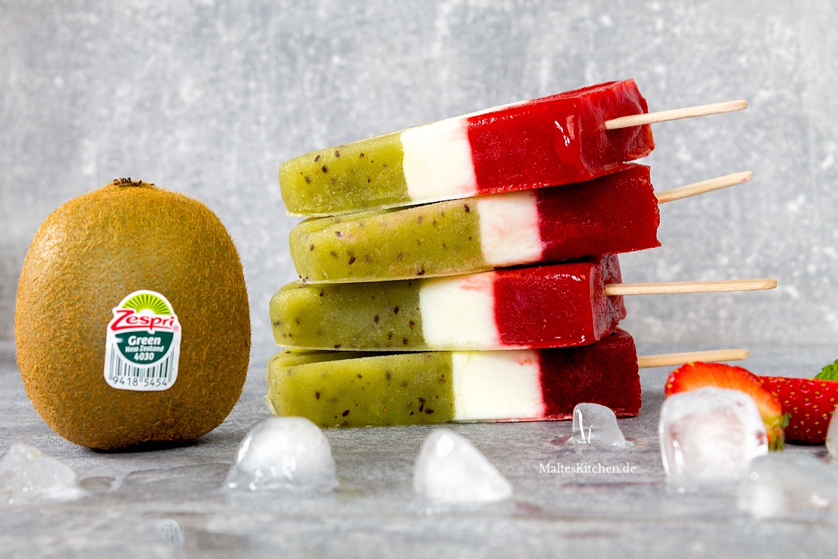 Pure Erfrischung Kiwi Eis mit Zespri