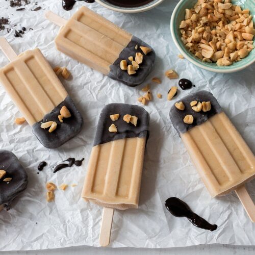 Rezept Erdnussbutter-Bananen-Popsicles