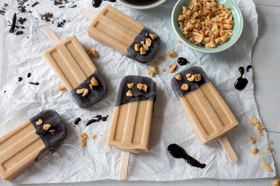 Rezept Erdnussbutter-Bananen-Popsicles