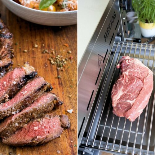Saftig gebeeftes Rib-Ey-Steak vom Meateor Helios