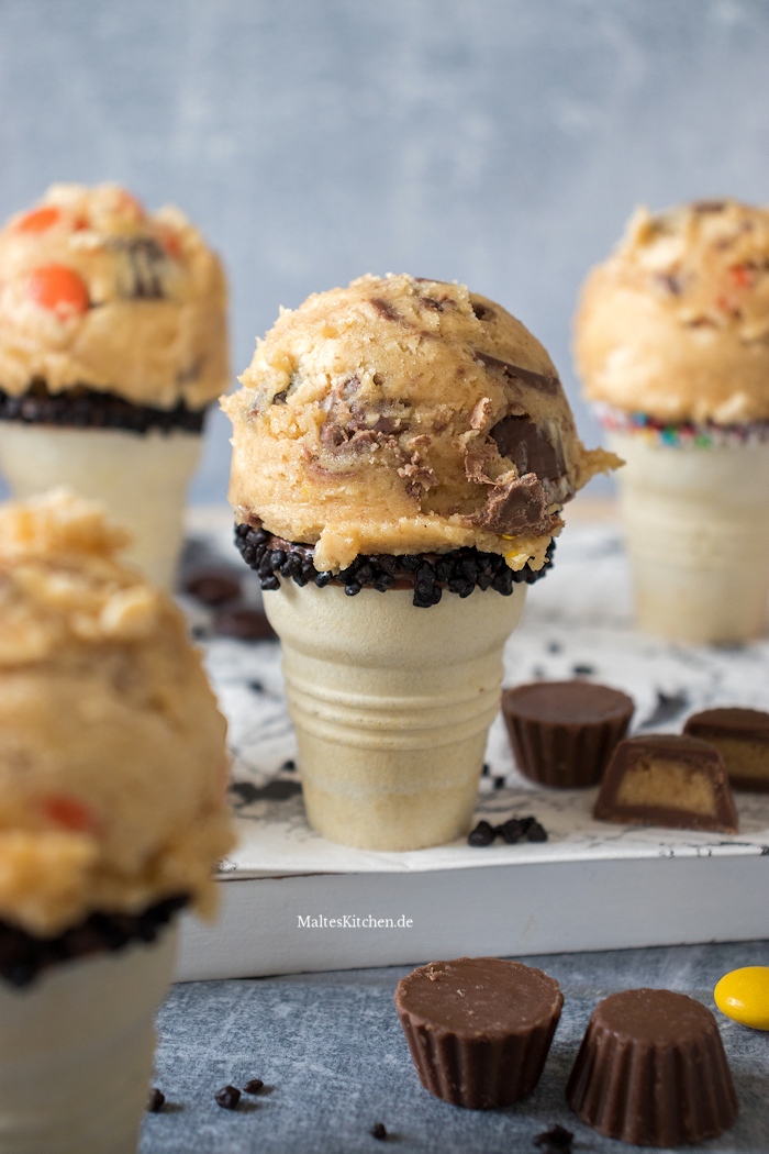 Essbarere Keksteig mit Peanutbutter
