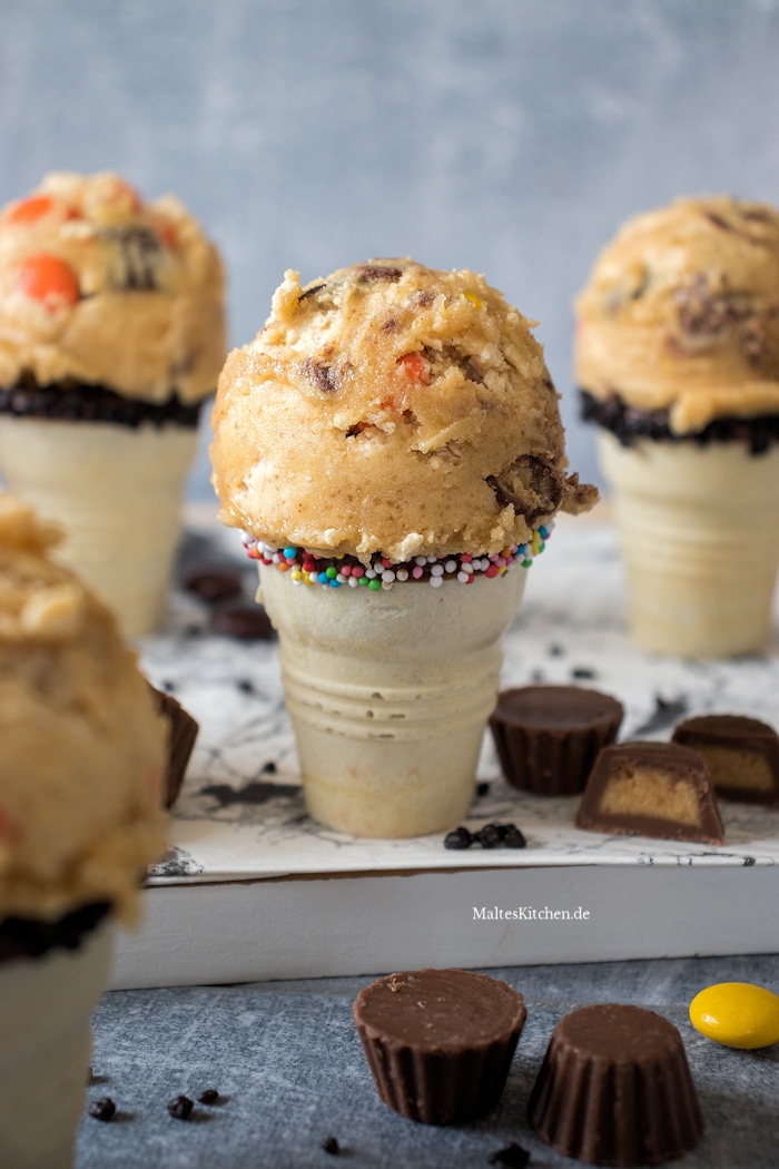 Cookie Dough mit Erdnussbutter