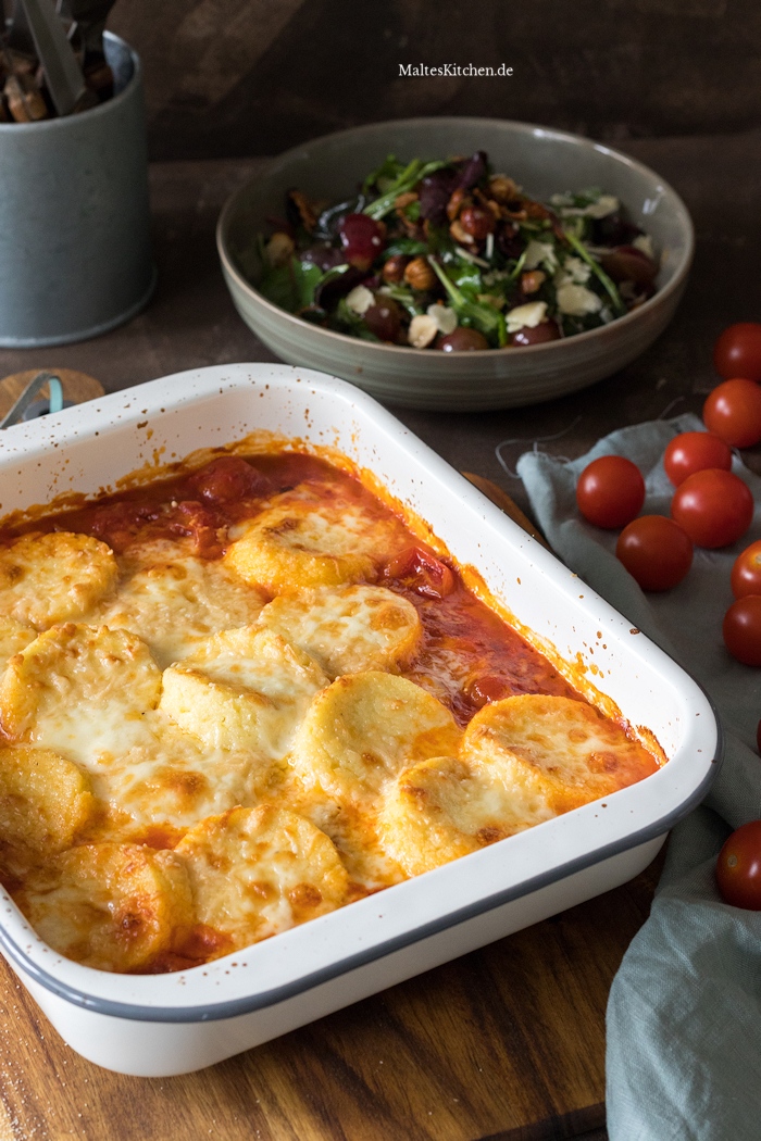 Römische Gnocchi Grieß-Gnocchi mit Tomatenauce