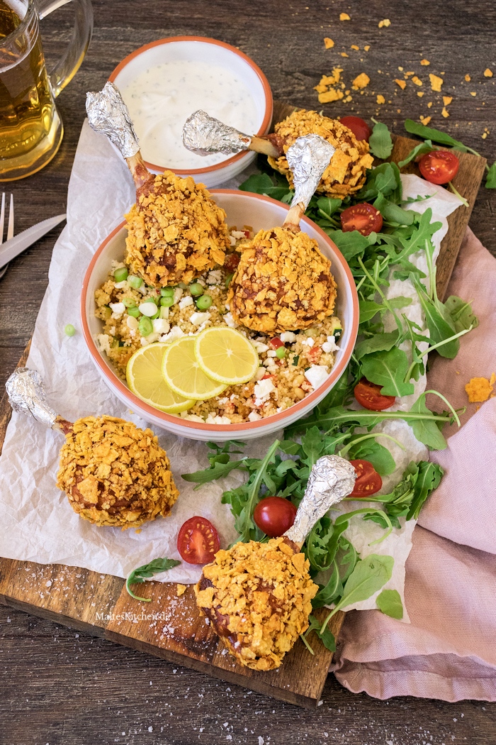 Chicken Lollipops mit knuspriger Panade