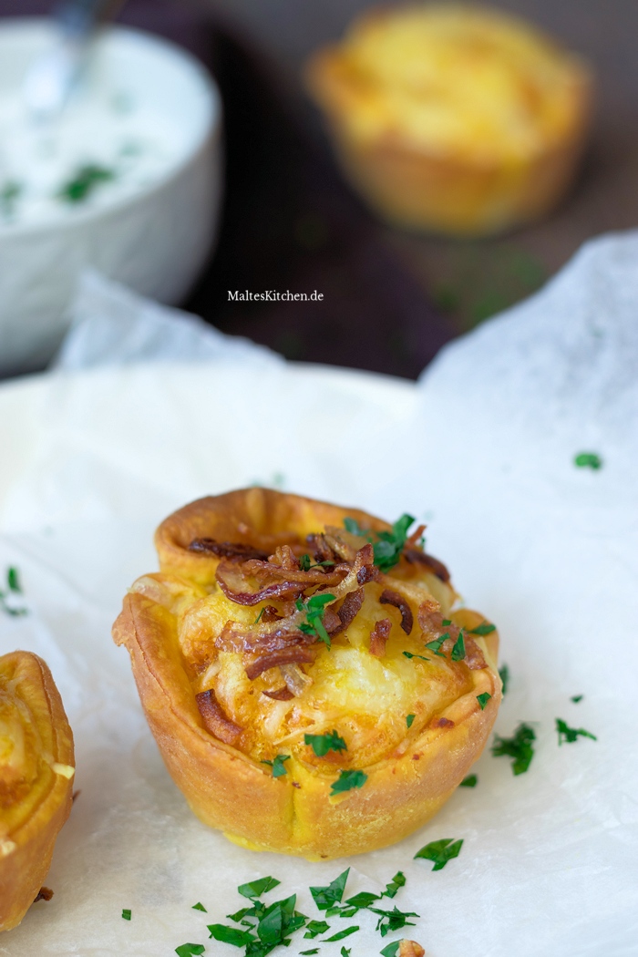 Kürbis Quiche mit Speck