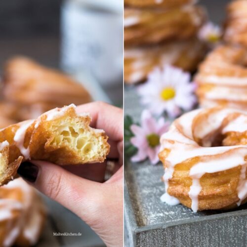 Rezept für selbstgemachte Spritzkuchen mit Zuckerguss