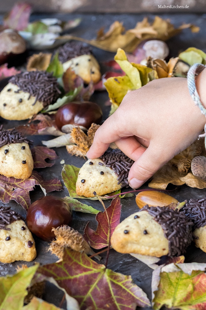 Leckere Igel Kekse für die Kleinen