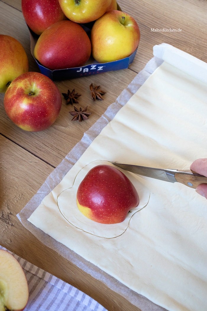 Blätterteig Äpfel
