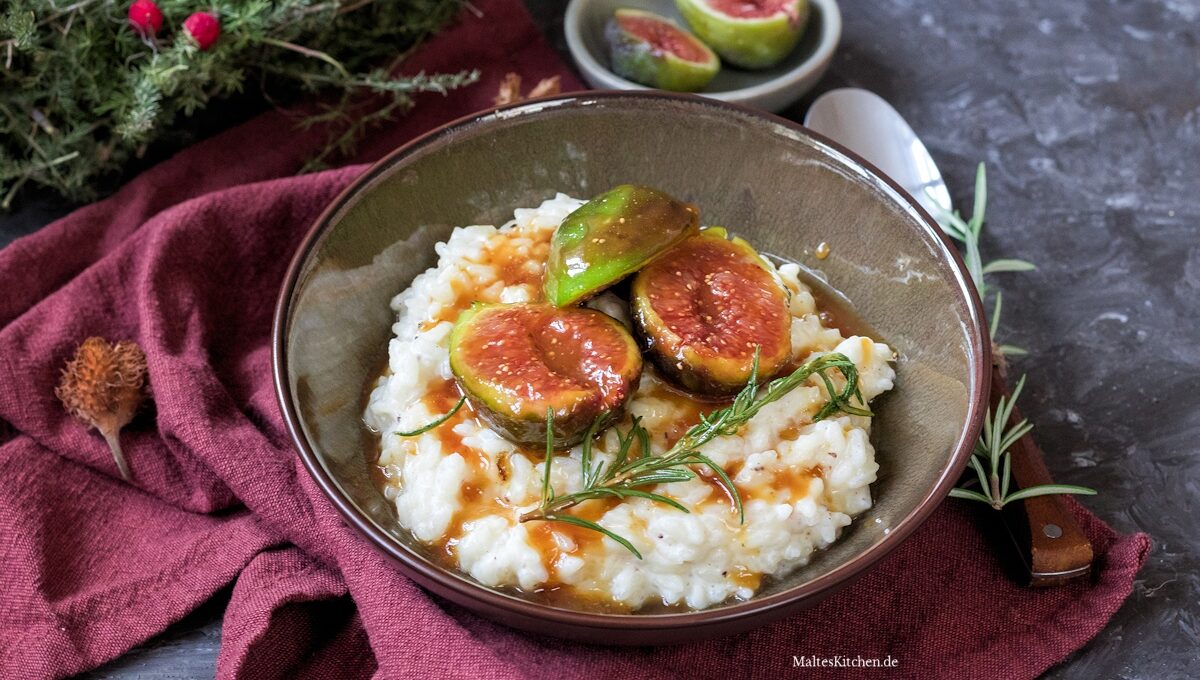 Rezept für Milcheis mit karamellisierten Feigen