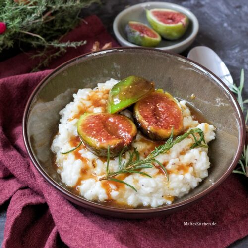 Rezept für Milcheis mit karamellisierten Feigen