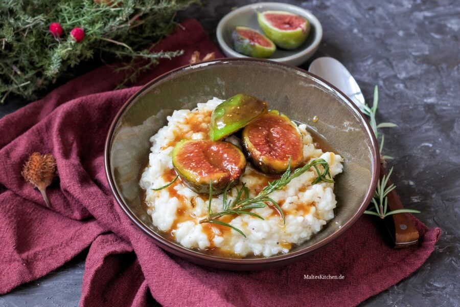 Rezept für Milcheis mit karamellisierten Feigen