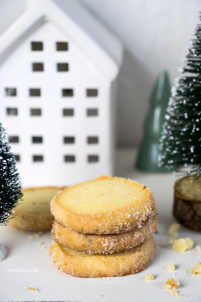 Weihnachtsplätzchen Heidesand mit Rosmarin