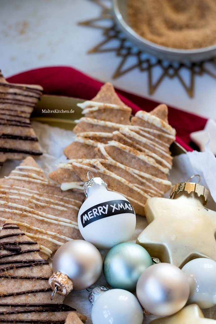Weihnachtsplätzchen mit Diamant Zucker