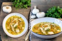 Rezept Hühnersuppe mit Nudeln und Knoblauch