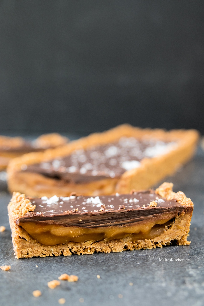 Schokoladentarte mit Karmellsauce