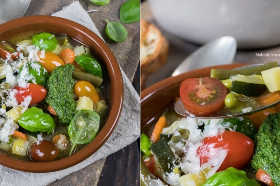 Rezept Minestrone Gemüsesuppe