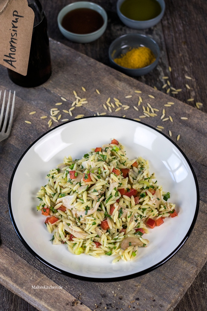 Schneller Salat mit Hähnchen