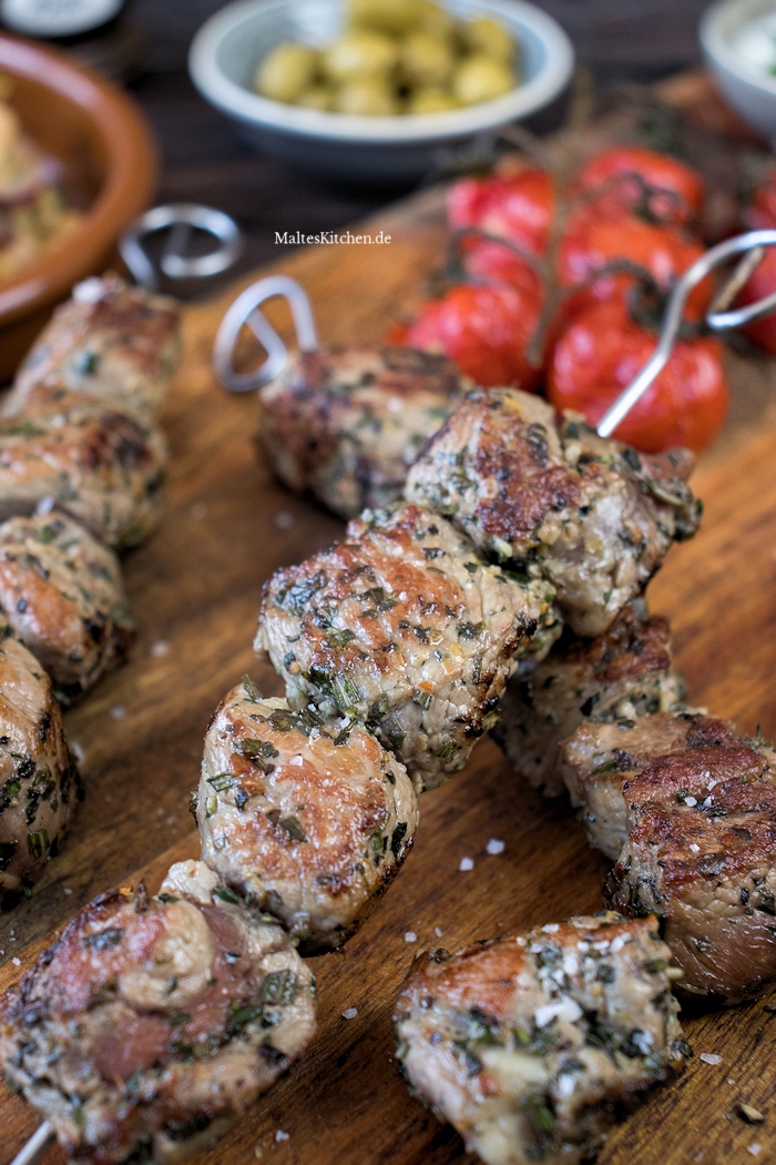 Saftige Fleischspieße aus Lammfleisch