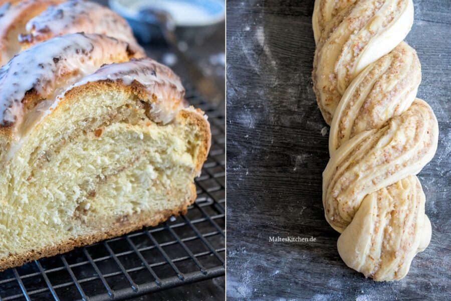 Rezept für einen saftigen Marzipanzopf