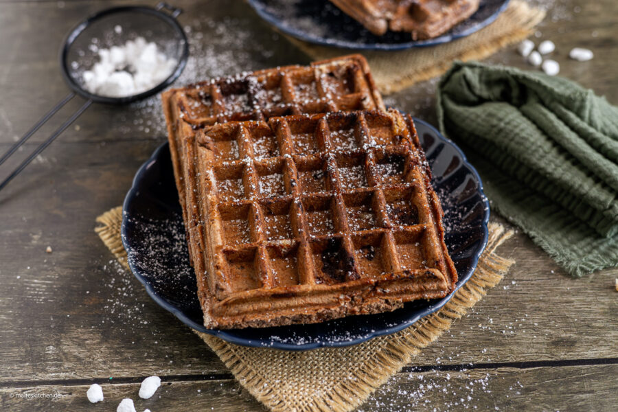 Schokoladige Brownie-Waffeln.