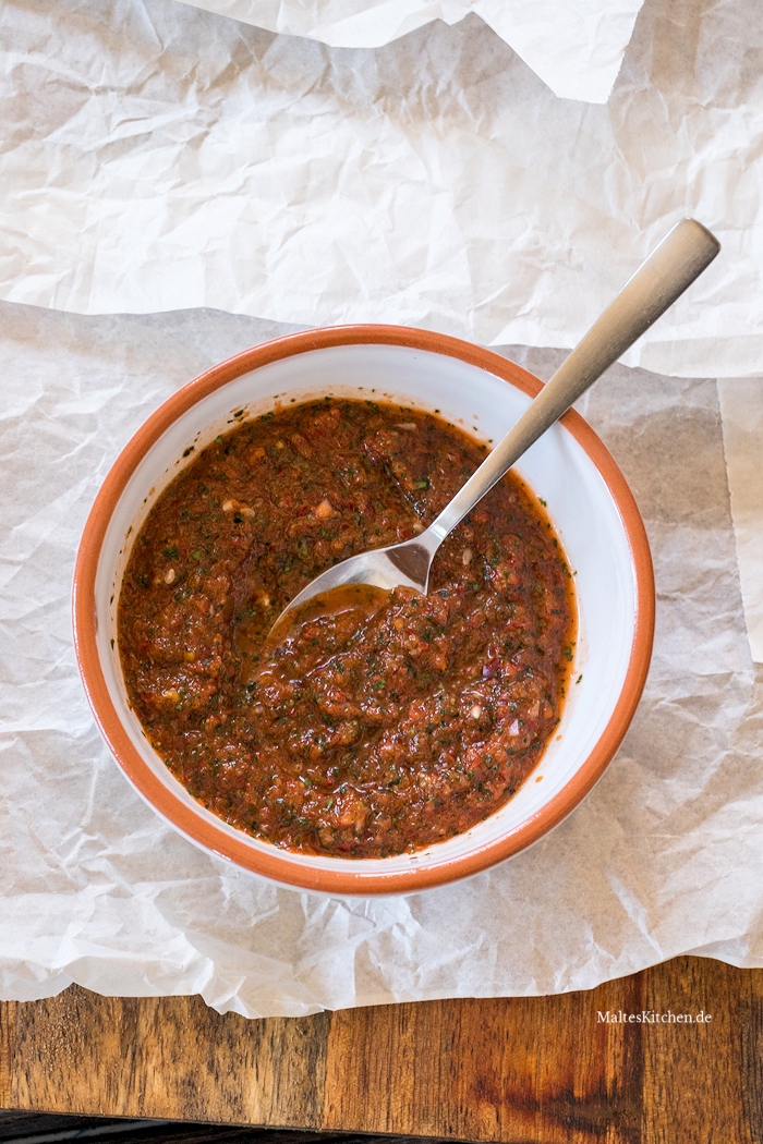 Paste für das Hackfleisch