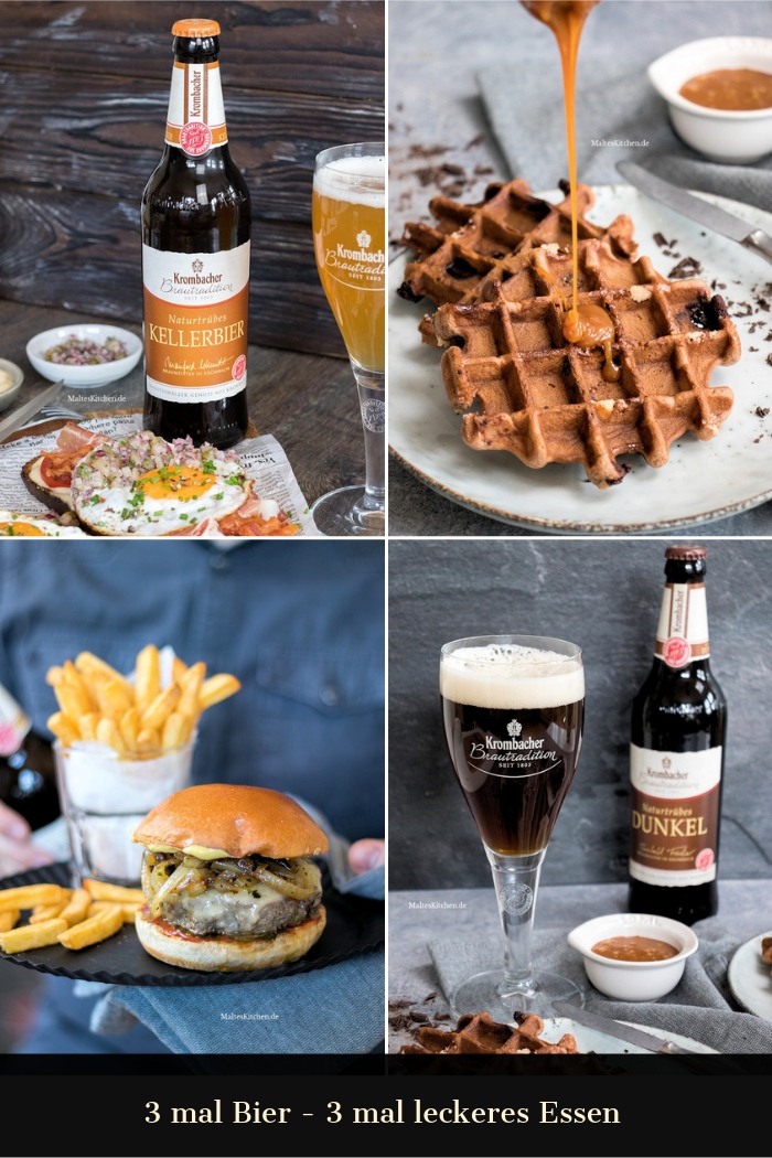 Leckeres Essen, passend für die Biere der Krombacher Brautradition