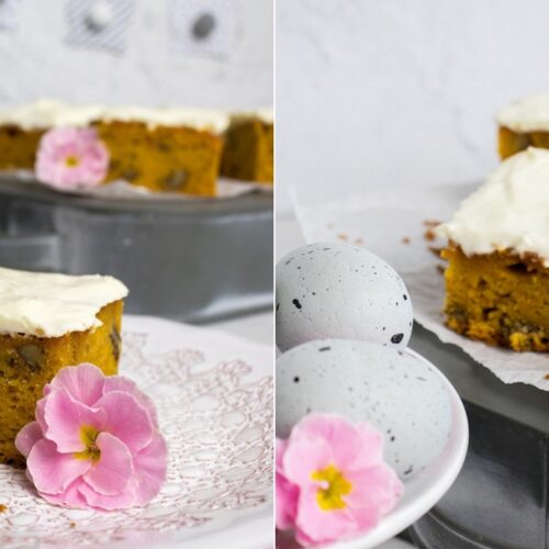 Rezept für einen saftigen Möhrenkuchen mit Mascarpone-Frosting