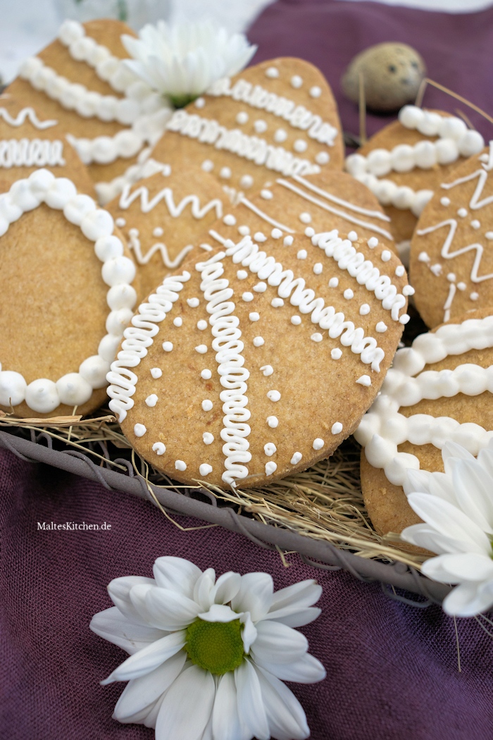 Mürbe Ostereier Shortbread Kekse