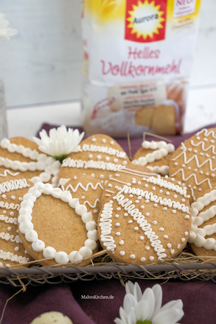 Shortbread Kekse mit hellem Vollkornmehl
