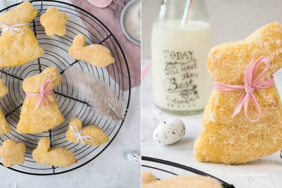 Rezept für Osterhasen aus Quark-Öl-Teig
