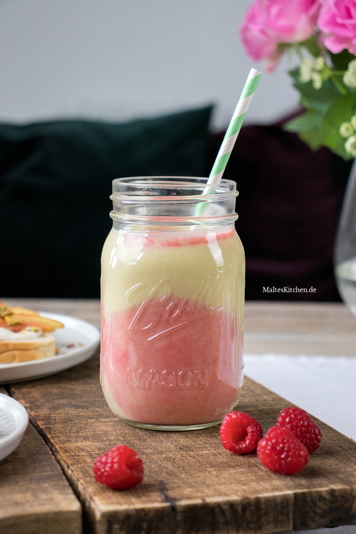 Nektarinen Smoothie mit Kokosmilch