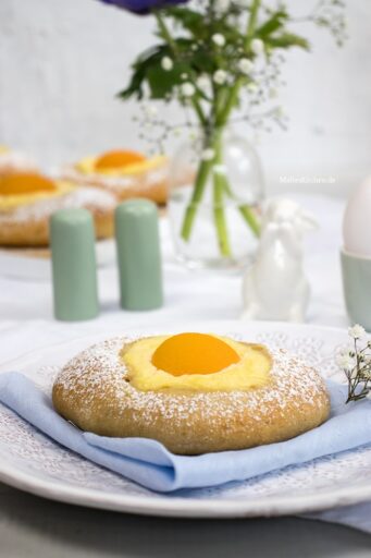 Spiegeleier mit Puddingfüllung