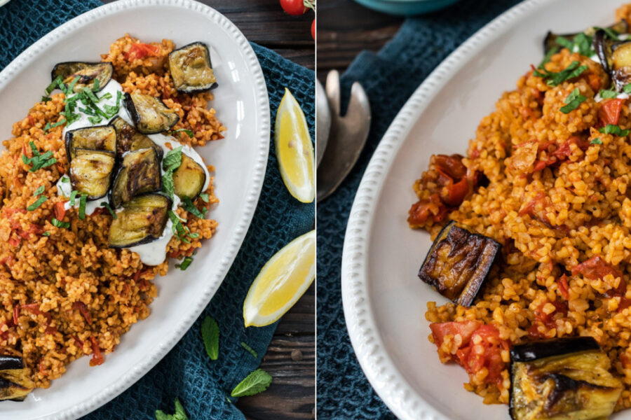 Rezept Couscous mit Auberginen